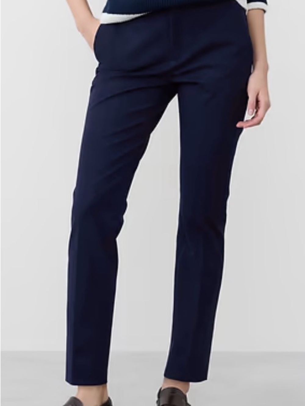 Banana Republic Women's Navy “Sloane” Slim Trousers